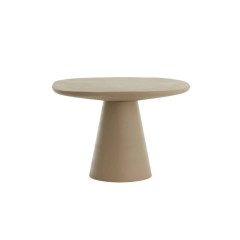 SIDE TABLE ABA MATT BEIGE METAL 